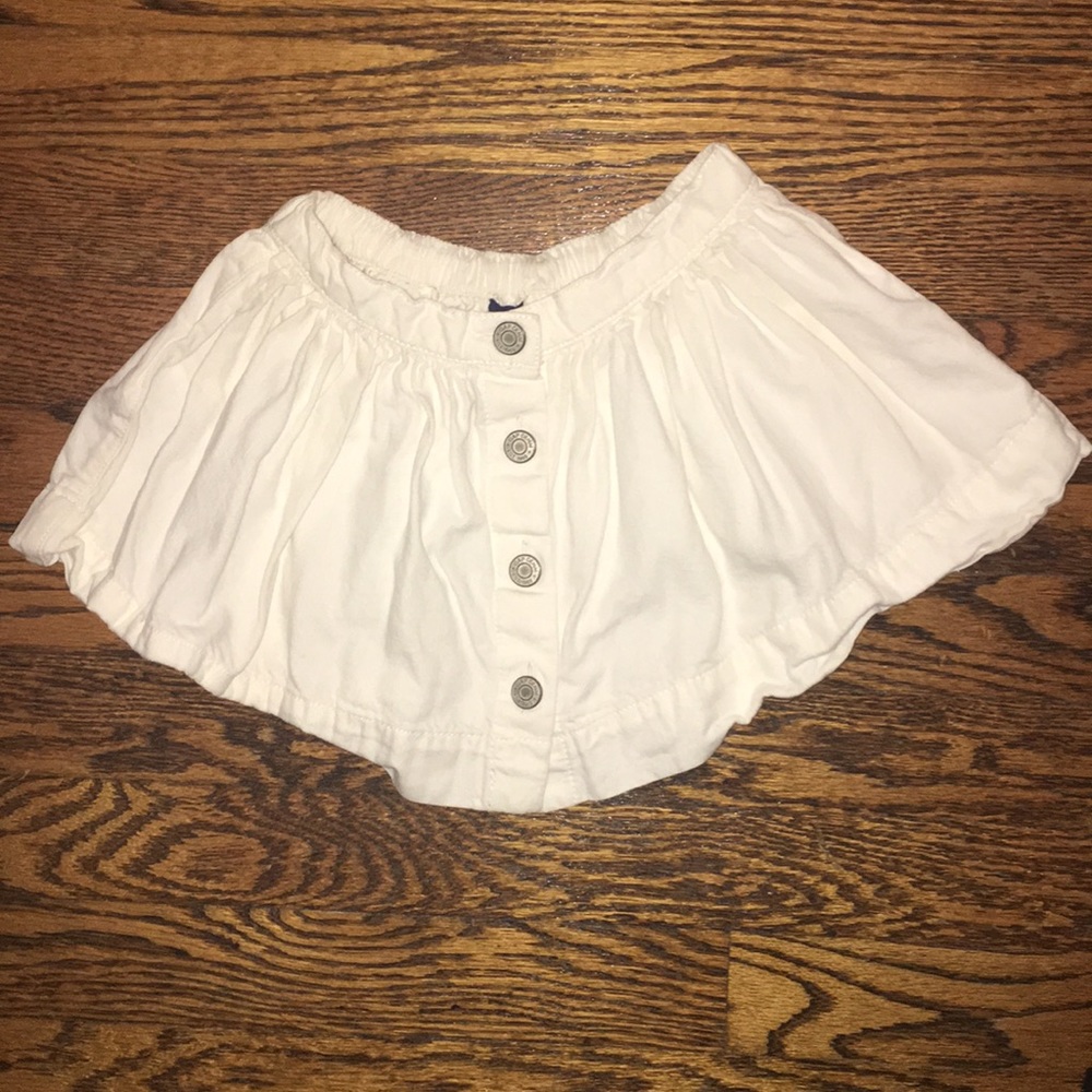 Gap girls size XS white denim skirt